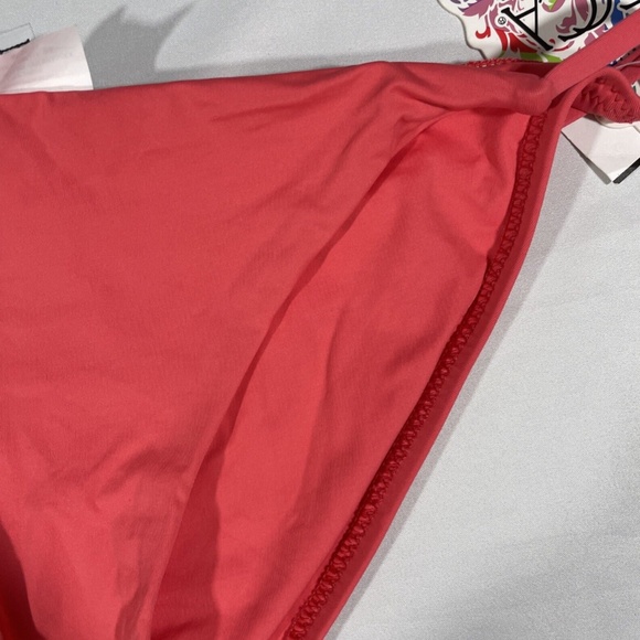 NWD Becca Color Code Side Tie Bikini‎ Bottoms in Coral [SZ Medium ] - Picture 4 of 12